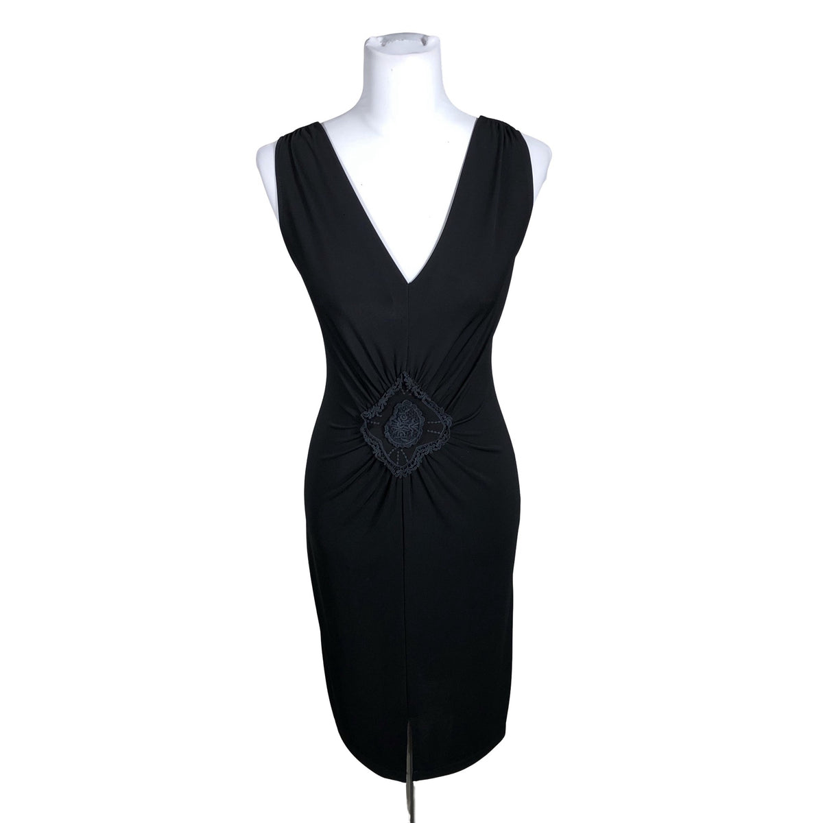 Unisex Chic Fille - Trikotaažist kleit, suurus 36 - Must (1)