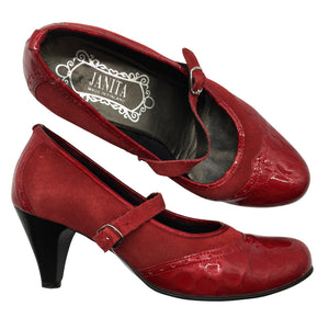 Unisex Janita - Kontsakingad, suurus 40 - Veinipunane (1)