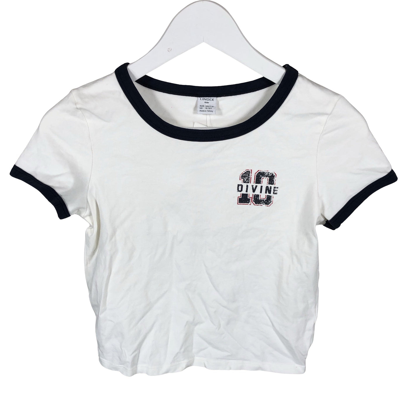 Unisex Lindex - T-särk, suurus 146 - 152 - Valge (1)
