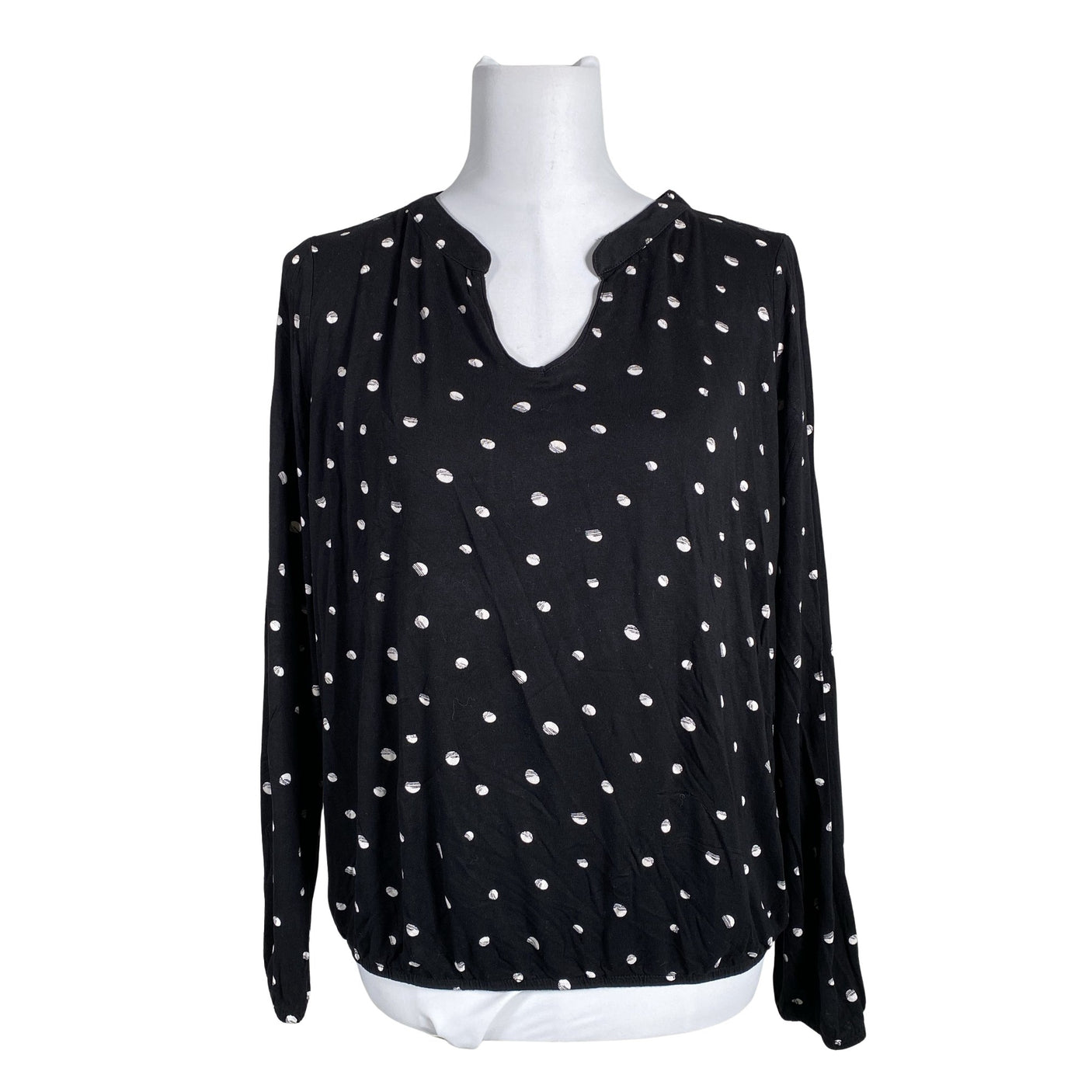 Unisex Esprit - Trikotaažist pluus, suurus 38 - Must (1)