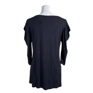 Unisex Nanso - Trikotaažist tuunika, suurus 38 - Must (2)
