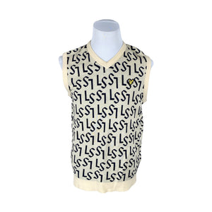 Unisex Lyle&Scott - Kootud vest, suurus M - Beige (1)