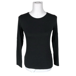 Unisex Essentials by Stockmann - Trikotaažist pluus, suurus 34 - Must (1)