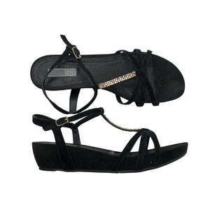 Unisex Pier One - Kiilkontsaga rihmikud, suurus 42 - Must (1)