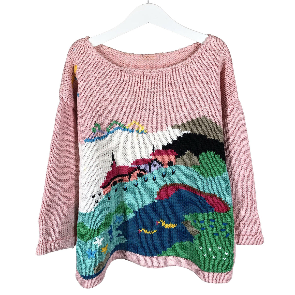 Unisex Handmade - Kampsun, suurus 134 - 140 - Heleroosa (1)
