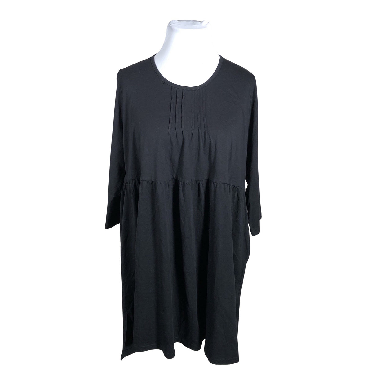 Unisex Ulla Popken - Trikotaažist tuunika, suurus 50 - Must (1)