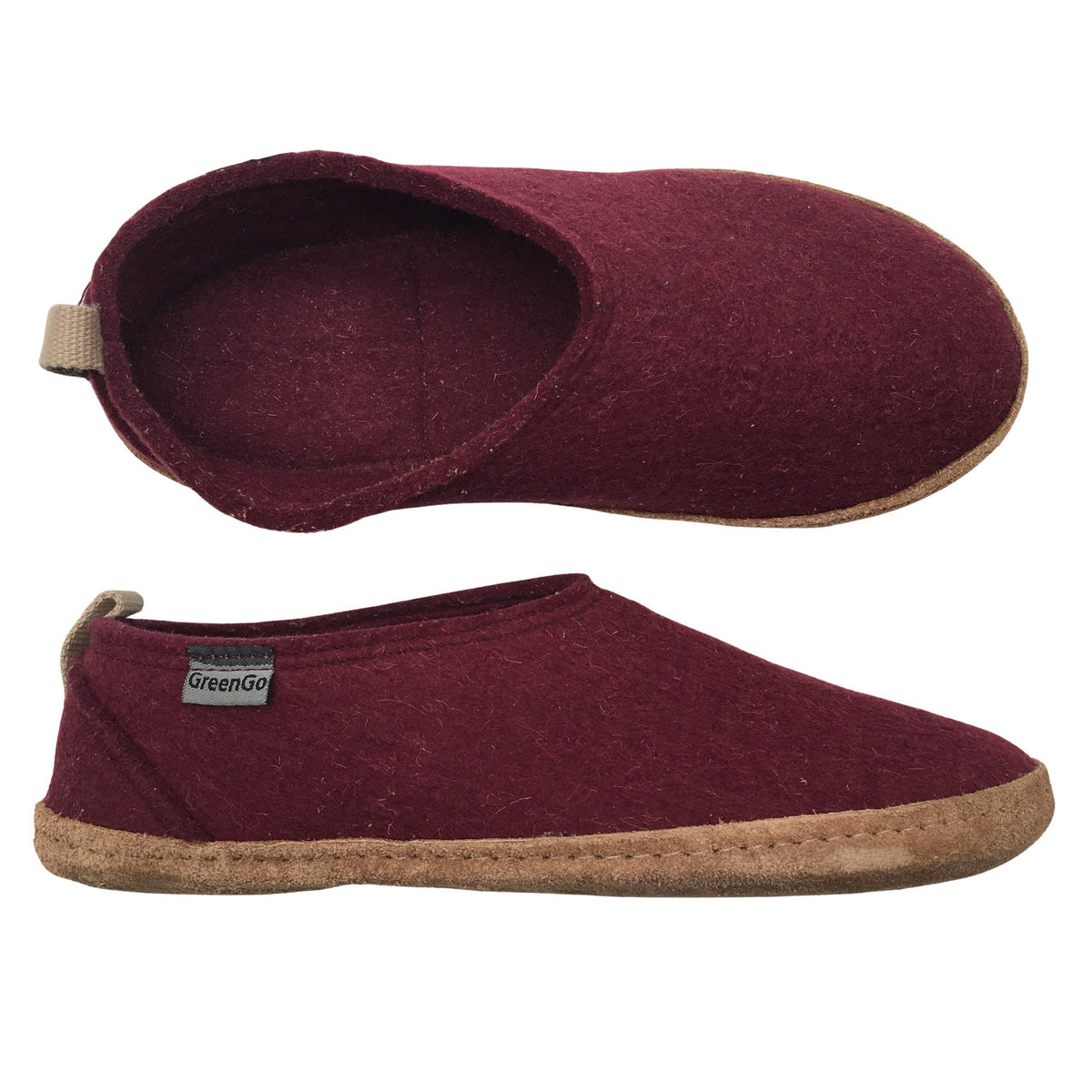 Unisex GreenGo - Sussid, suurus 39 - Veinipunane (1)