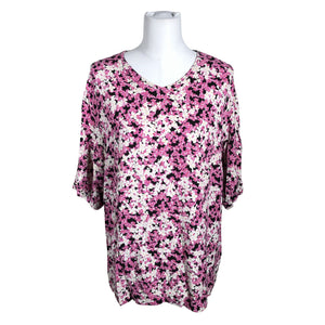 Unisex Marimekko - Lühikeste käistega pluus, suurus 40 - Heleroosa (1)