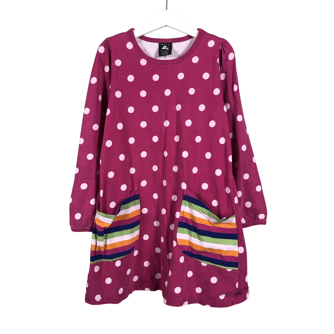 Unisex NOSH - Trikotaažist kleit, suurus 122 - 128 - Roosa (1)