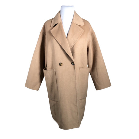 Unisex Cut & Pret - Villane mantel, suurus 44 - Pruun ()