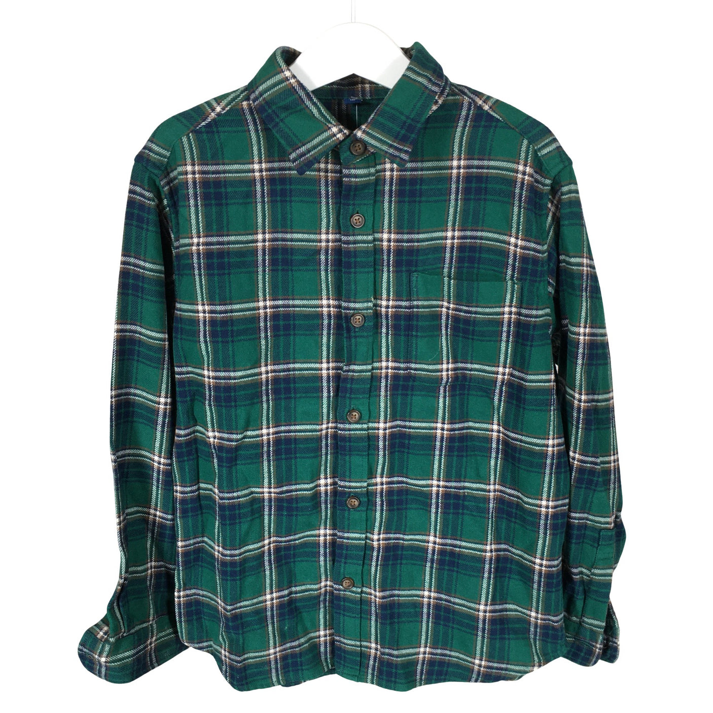 Unisex Uniqlo - Flanellsärk, suurus 128 - 134 - Roheline (1)