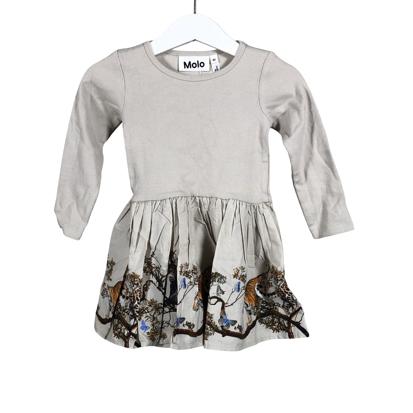 Unisex Molo Kids - Trikotaažist kleit, suurus 74 - 80 - Beige (1)