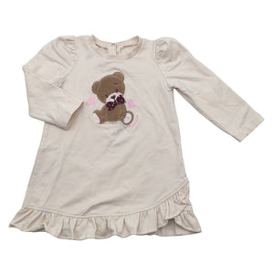 Unisex Monnalisa - Dressikangast kleit, suurus 68 - 74 - Beige (1)