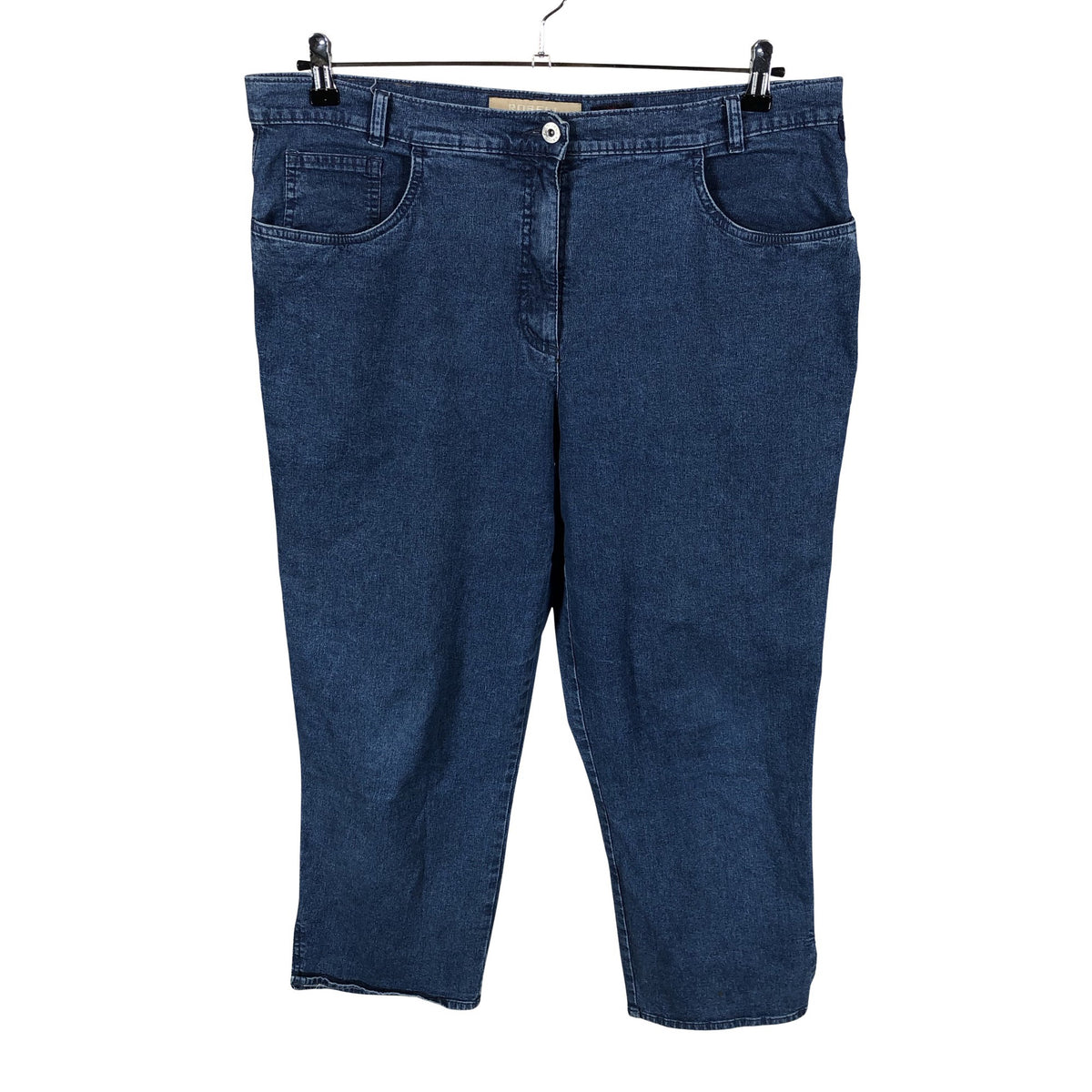 Unisex Robell - Teksast poolpikad püksid, suurus 48 - Sinine (1)