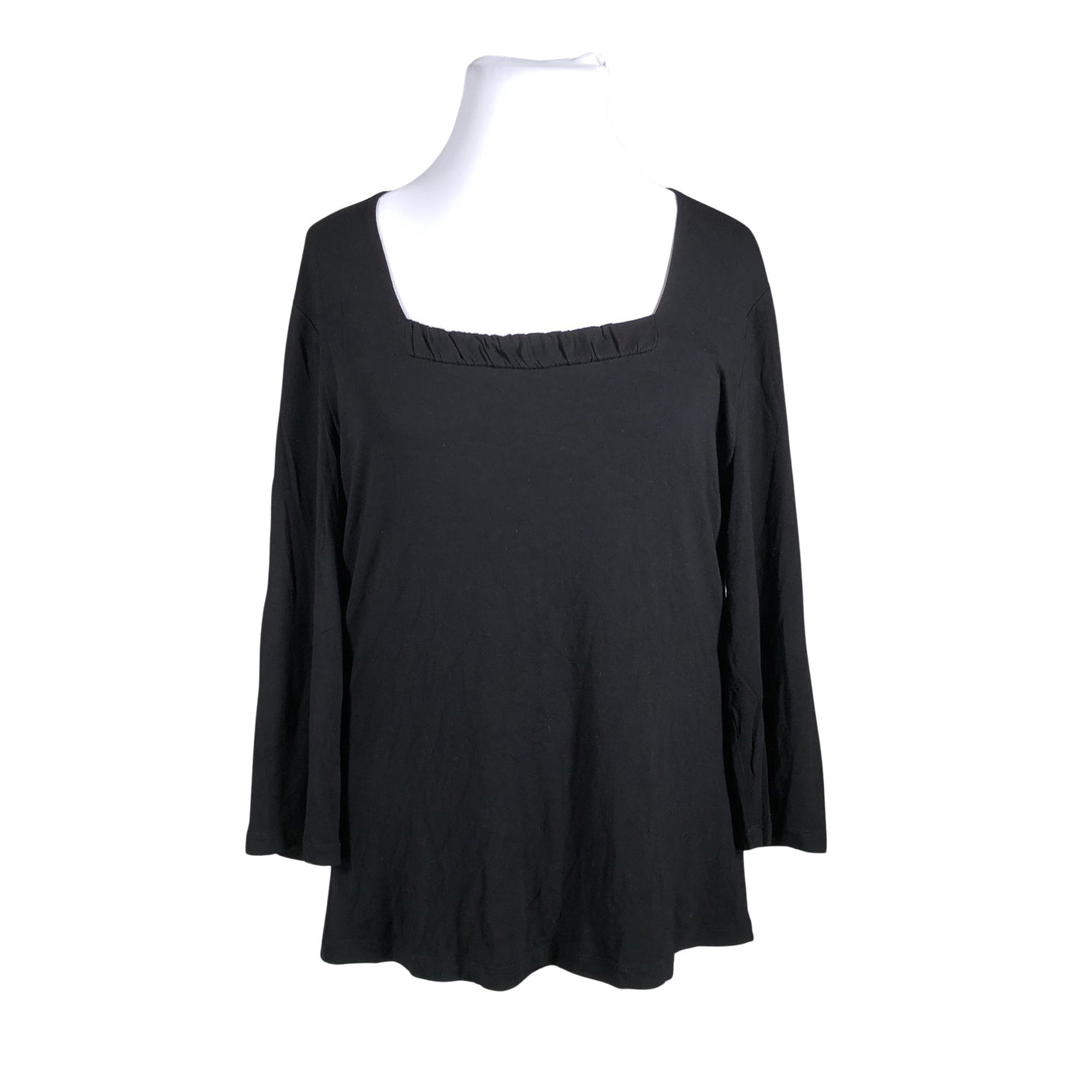 Unisex Ril's - Trikotaažist pluus, suurus 44 - Must (1)
