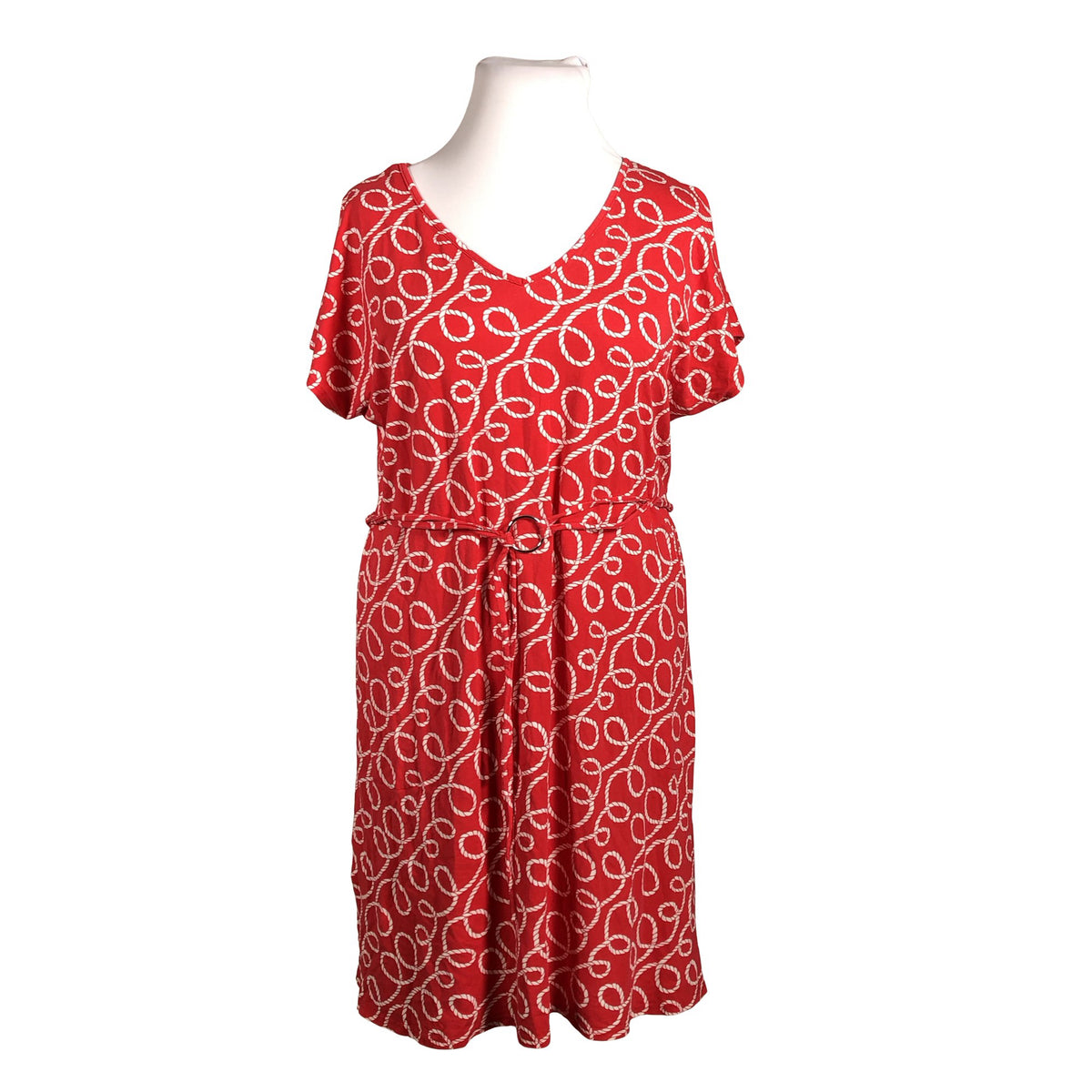 Unisex Nanso - Trikotaažist kleit, suurus 42 - Punane (1)