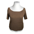 Unisex Lindex - Trikotaažist pluus, suurus 42 - Pruun ()