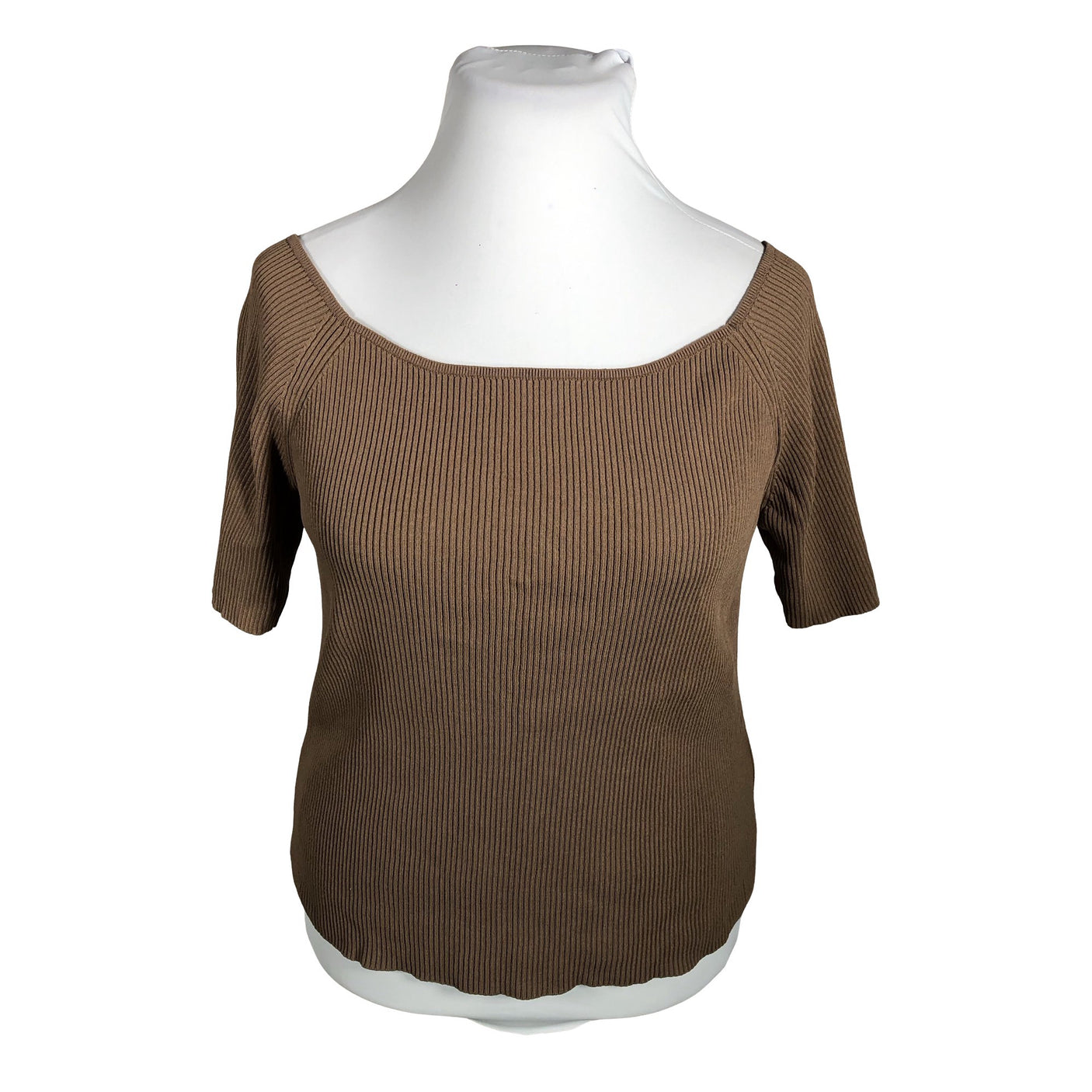 Unisex Lindex - Trikotaažist pluus, suurus 42 - Pruun (1)