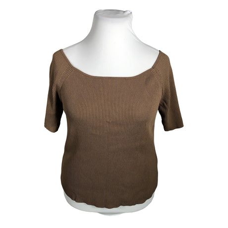 Unisex Lindex - Trikotaažist pluus, suurus 42 - Pruun ()