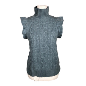 Unisex Davida - Kootud vest, suurus 38 - Roheline (1)