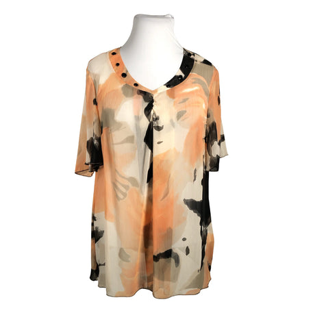 Unisex Atelier Goldner Schnitt - Lühikeste käistega pluus, suurus 44 - Oranž ()
