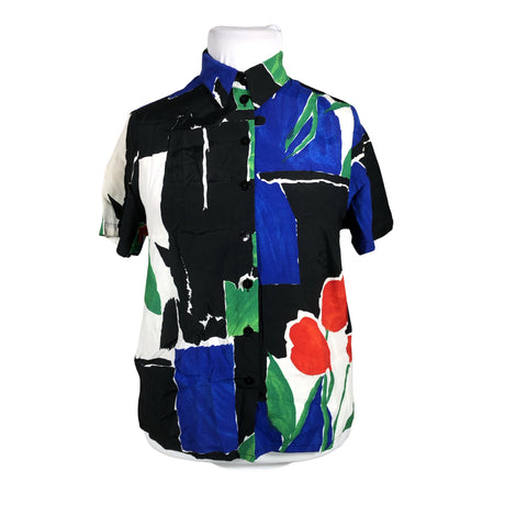 Unisex Atelier Goldner Schnitt - Lühikeste käistega pluus, suurus 44 - Must ()