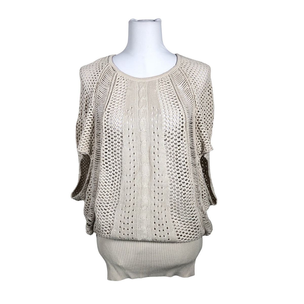 Unisex Guess - Kootud tuunika, suurus 36 - Beige (1)