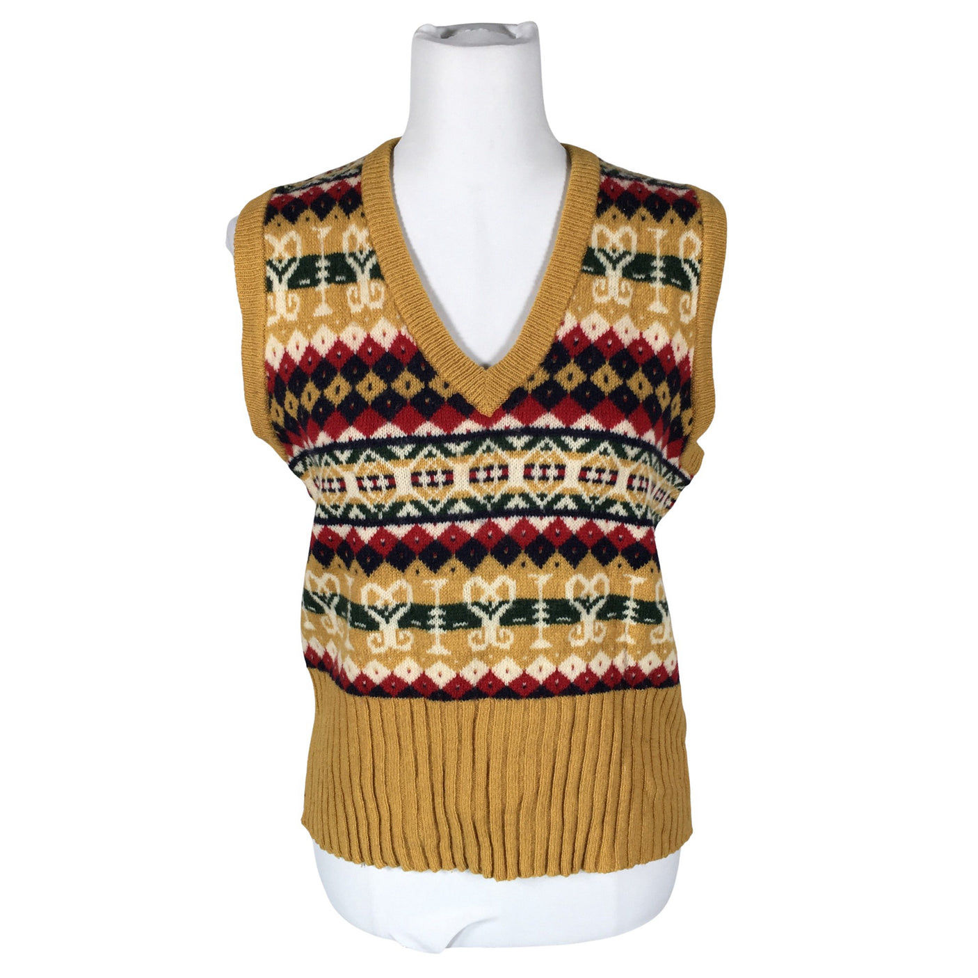 Unisex Marmalade - Kootud vest, suurus 36 - Kollane (1)