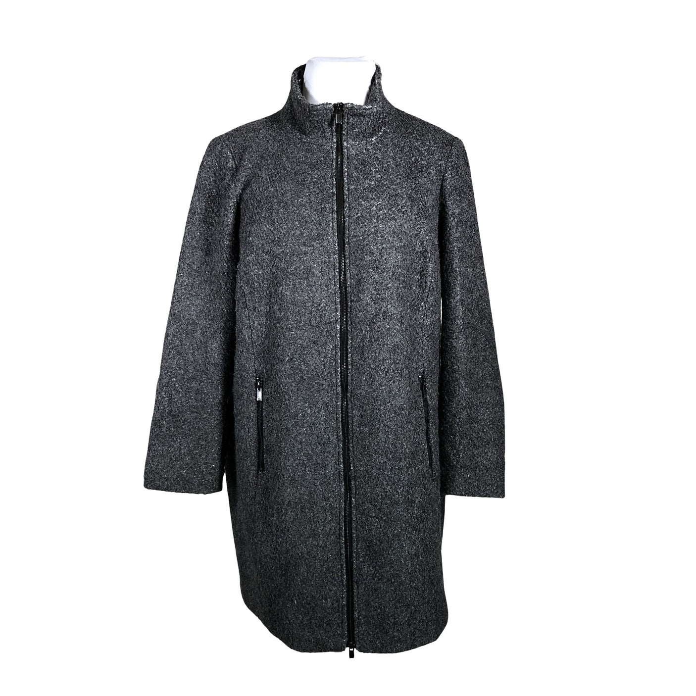 Unisex Zizzi - Villane mantel, suurus 48 - Hall (1)