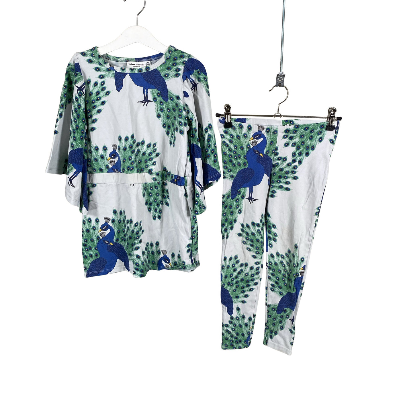 Unisex Mini Rodini - Trikotaažist kleit, suurus 116 - 122 - Hall (1)