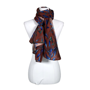 Unisex Mosaic - Õhuke sall, suurus Maxi - Pruun (1)