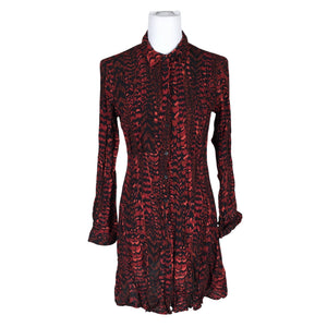 Unisex Warehouse - Mitteveniv kleit, suurus 40 - Veinipunane (1)