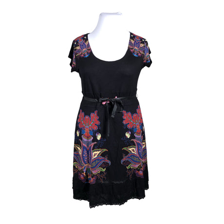Unisex Desigual - Trikotaažist kleit, suurus 44 - Must ()