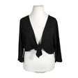 Unisex Zizzi - Trikotaažist boolero, suurus 46 - Must ()