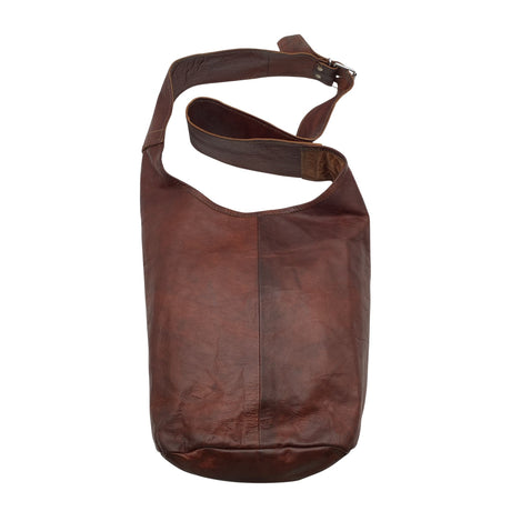Unisex Gusti Leder - Õlakott, suurus Midi - Pruun ()
