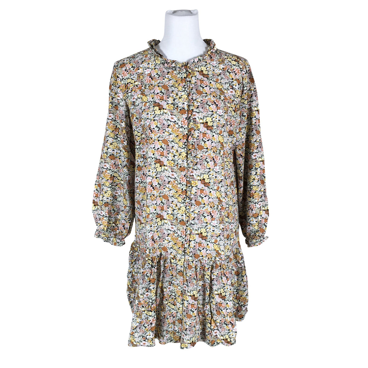 Unisex Free Quent - Mitteveniv kleit, suurus 40 - Kollane (1)