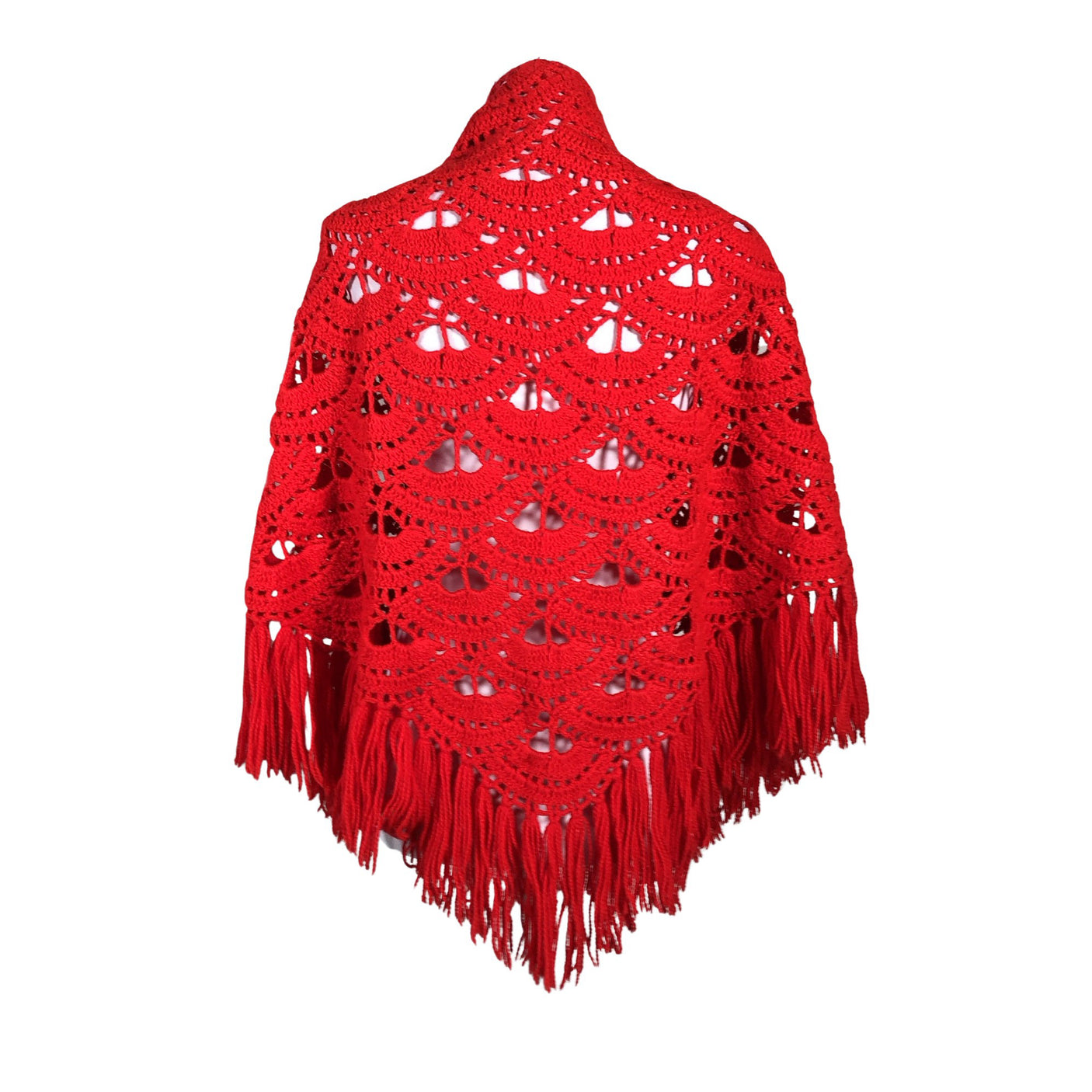 Unisex Handmade - Õlasall, suurus Ei kokoa - Punane (2)