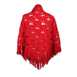 Unisex Handmade - Õlasall, suurus Ei kokoa - Punane (2)