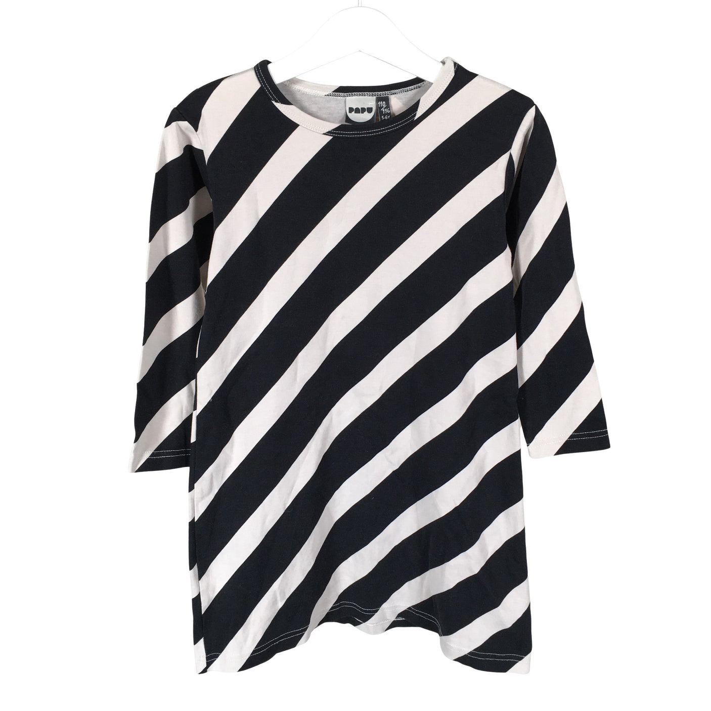 Unisex Papu - Trikotaažist kleit, suurus 110 - 116 - Must (1)