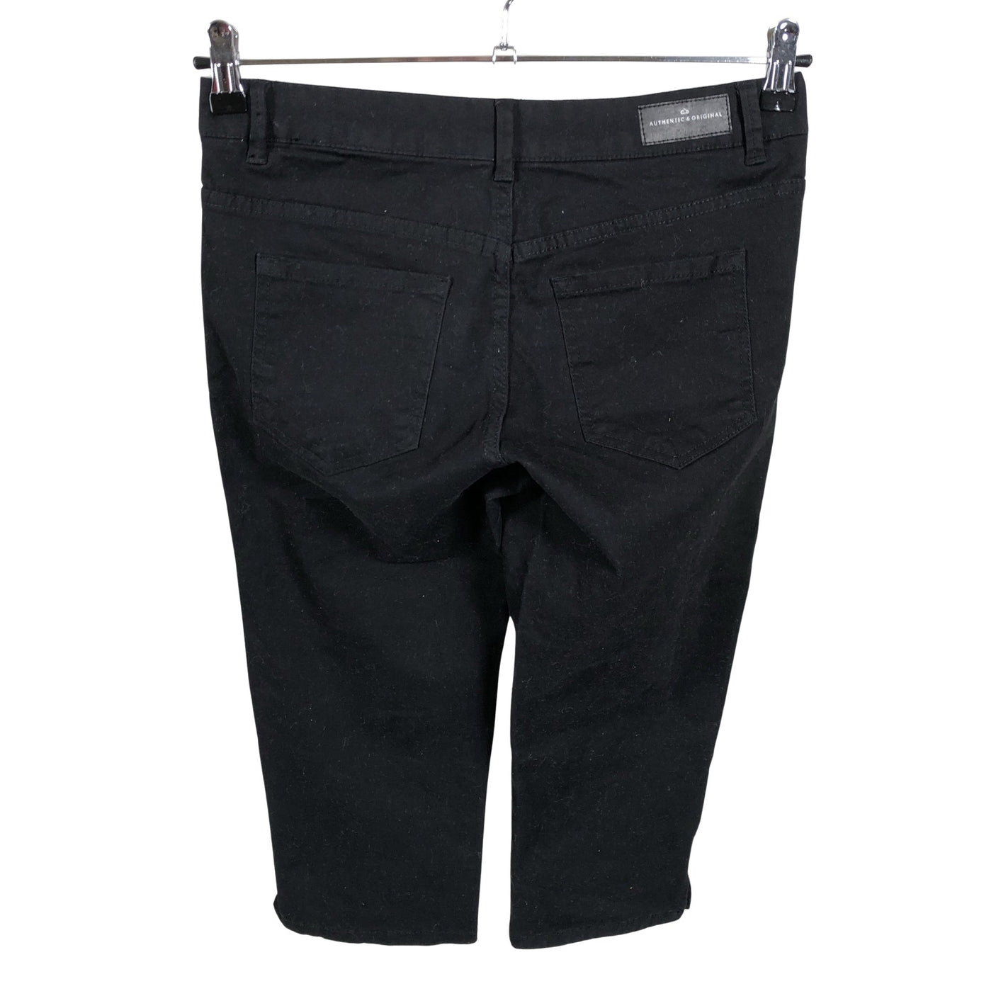 Unisex Lindex - Teksast poolpikad püksid, suurus 36 - Must (2)