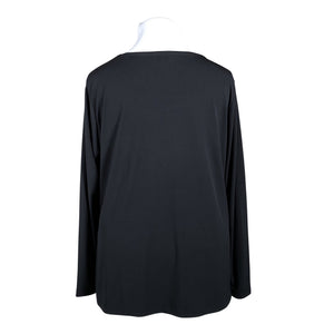 Unisex Samoon - Trikotaažist pluus, suurus 46 - Must (2)