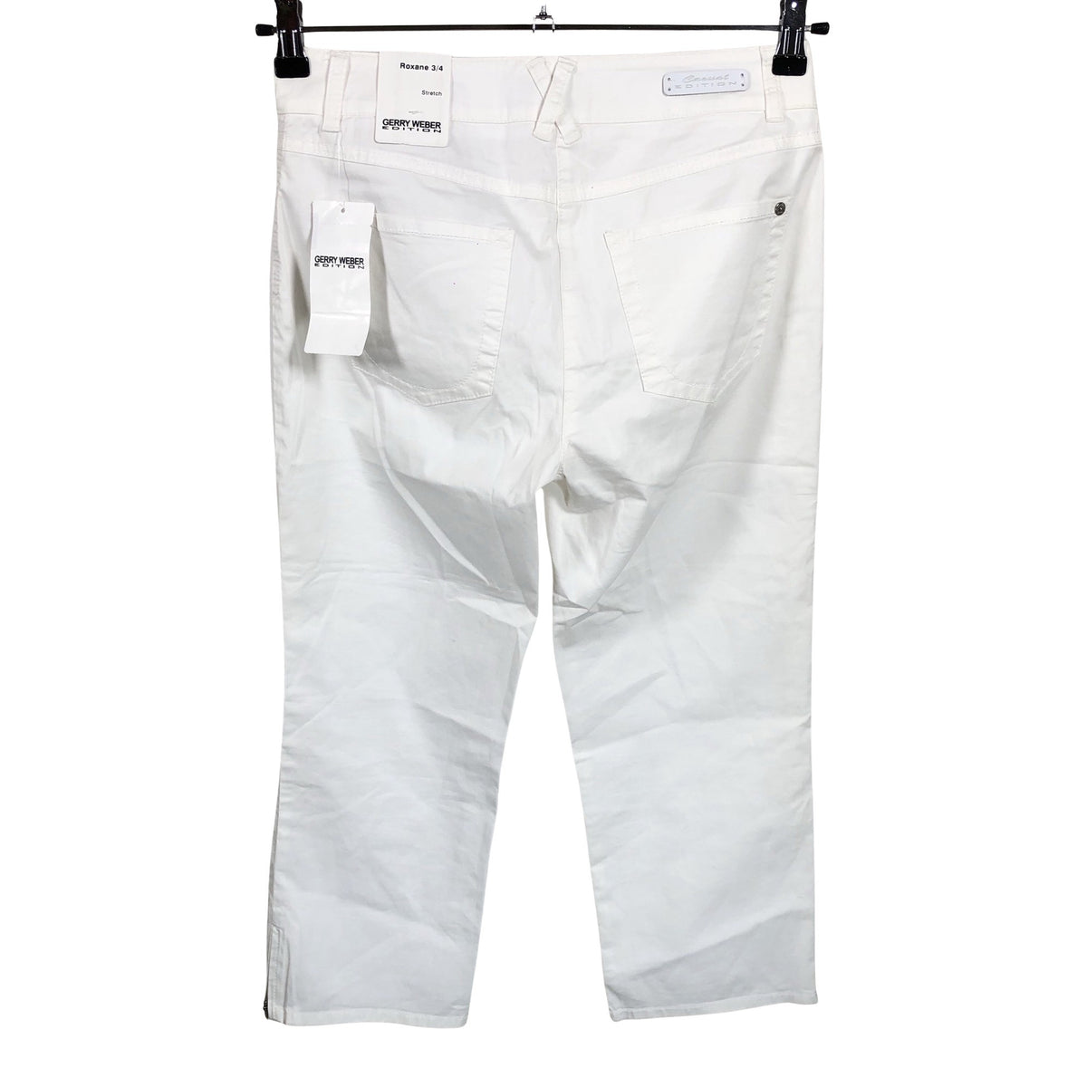 Unisex Gerry Weber - Teksast poolpikad püksid, suurus 36 - Valge (2)