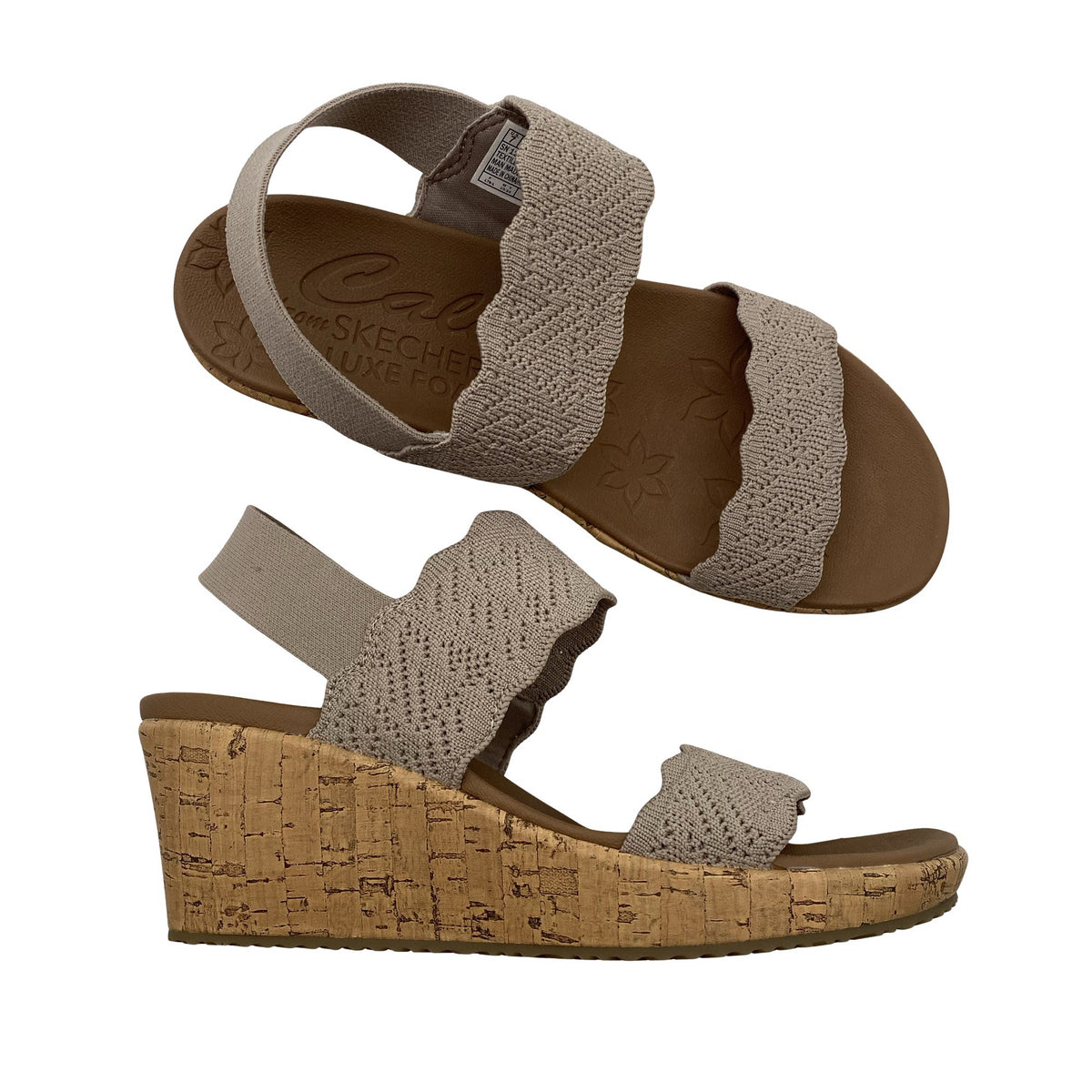 Unisex Skechers - Kiilkontsaga rihmikud, suurus 37 - Pruun (1)