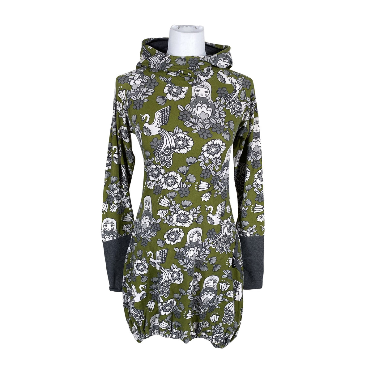 Unisex Ommellinen - Trikotaažist kleit, suurus 38 - Roheline (1)