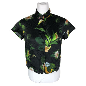 Unisex Uhana Design - Lühikeste käistega pluus, suurus 34 - Must (1)