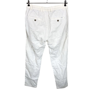 Unisex Selected - Mittevenivad püksid, suurus 38 - Valge (2)