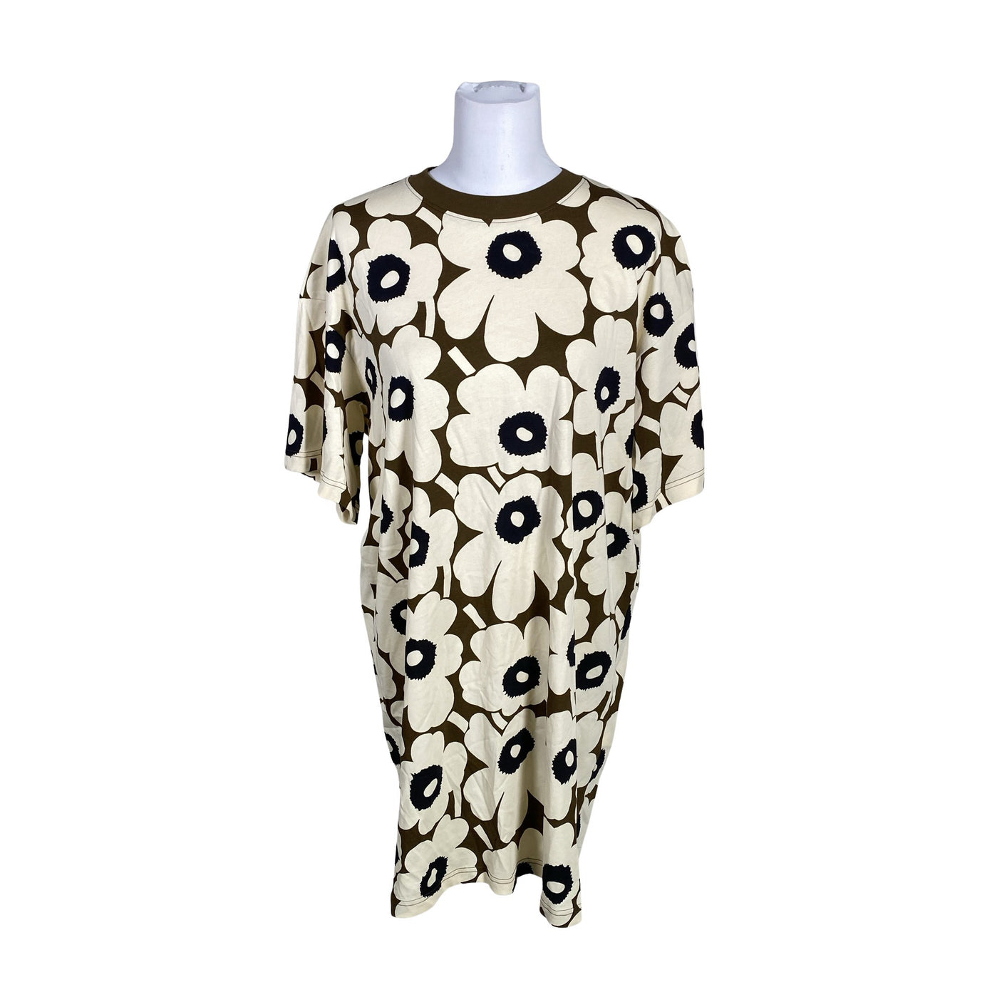 Unisex Marimekko - Trikotaažist kleit, suurus 38 - Pruun (1)