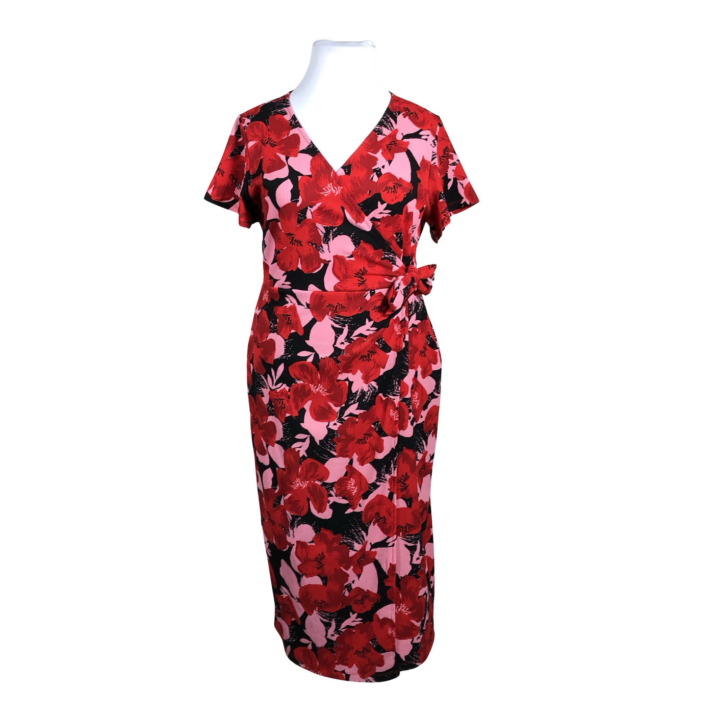 Unisex Anna Field - Trikotaažist kleit, suurus 42 - Punane (1)