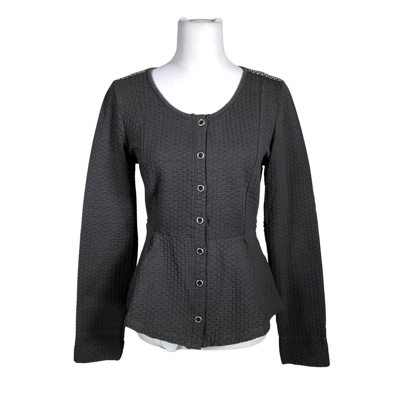 Unisex Cream - Trikotaažist pluus, suurus 36 - Hall (1)