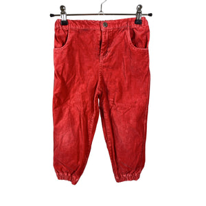 Unisex Marimekko - Sametpüksid, suurus 98 - 104 - Punane (1)
